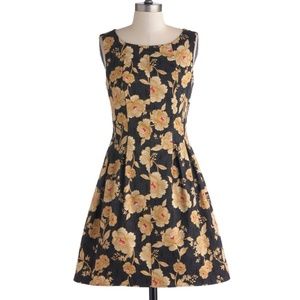Modcloth Zen Garden Gala Floral Dress in Small